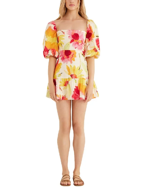 Relaxed Textiles Soft Apparel Rumer Sunshine Linen Mini Dress