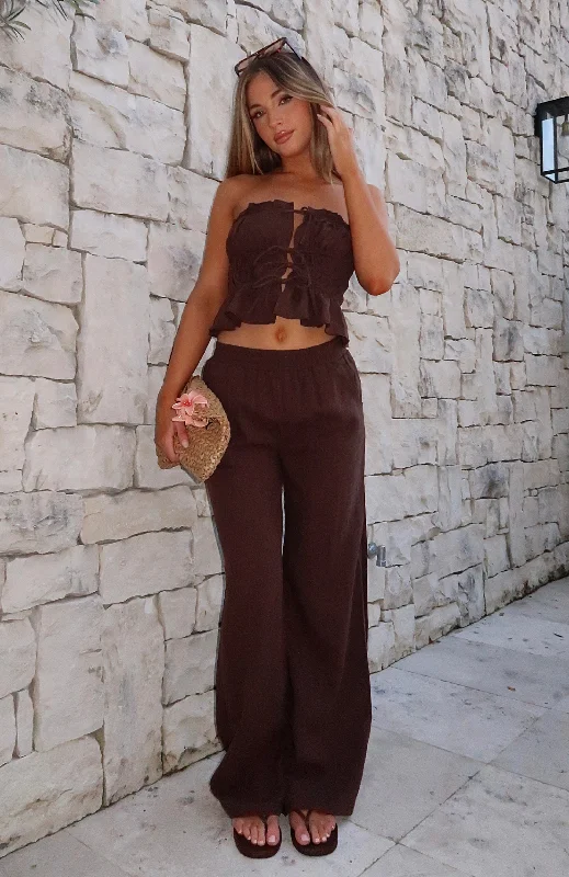Practical Wear Pieces Effortless Outfits Secret Society Pants Chocolate