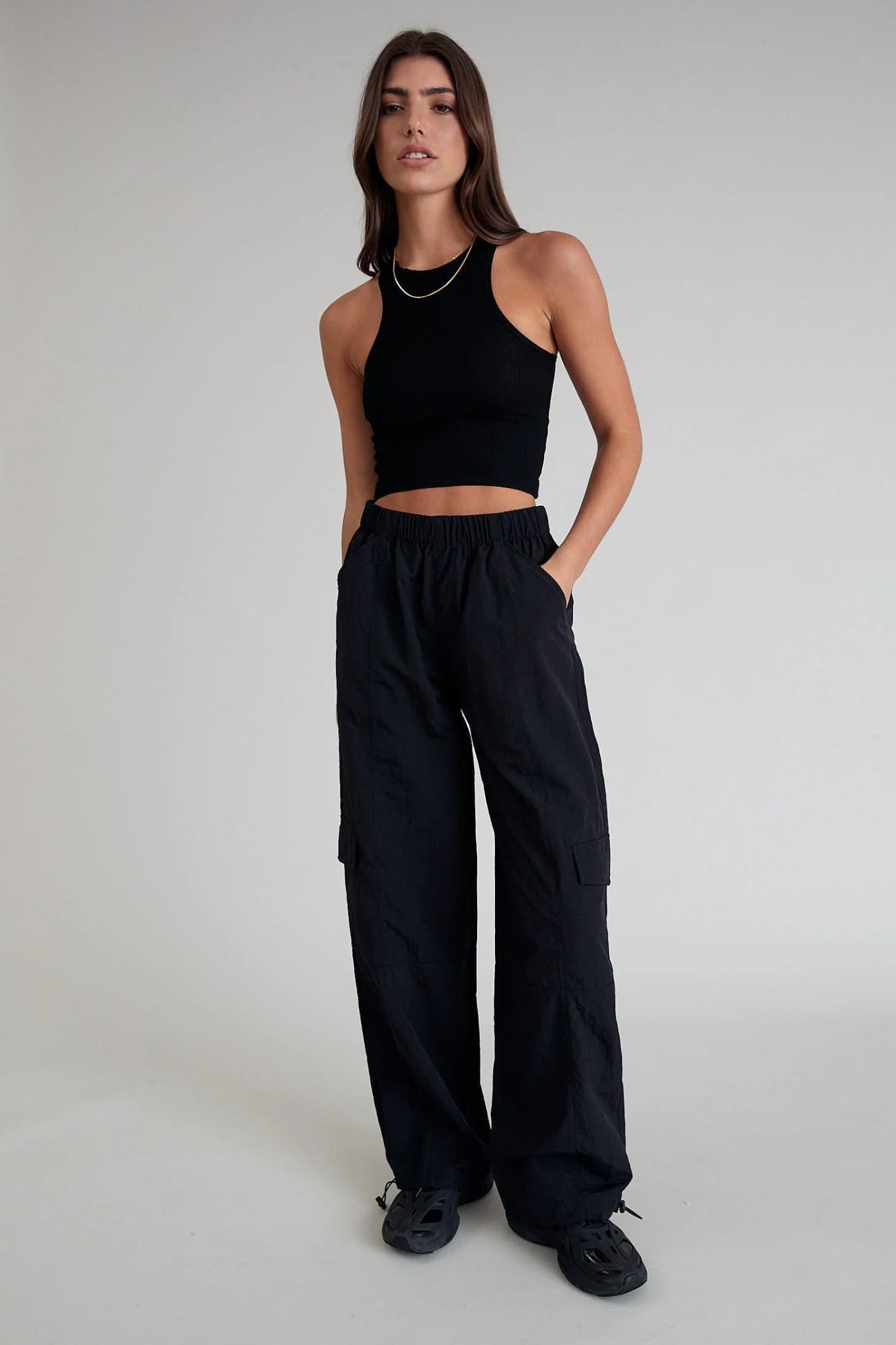 Comfortable Fashion Choices Relaxed Fit Apparel Outdoor Edit Spray Cargo Pant (Black)