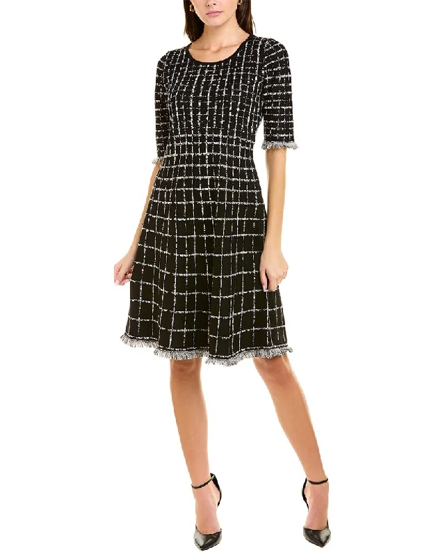 Soft Comfortwear Smart Comfort Taylor Fringe Sweaterdress