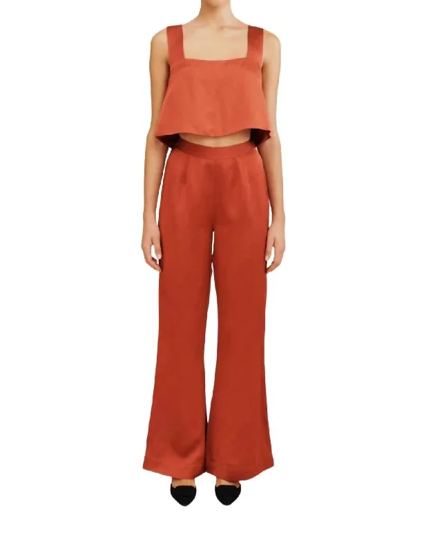 Soft-Fit Wear Budget Comfort Tia Trouser In Redwood