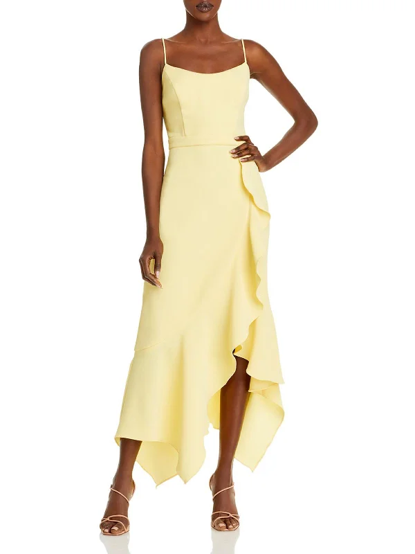 Cozy Day Outfits Simple Comfort Look Womens Crepe Scoop Neck Evening Dress