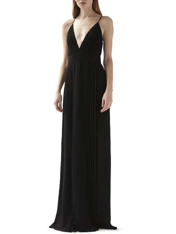 Comfy Daily Outfits Street Comfortwear Womens Pleated Empire Evening Dress