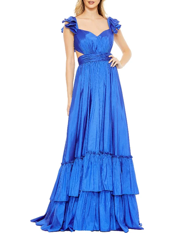 Streetwear Comfort Practical Fashion Womens Satin Maxi Evening Dress