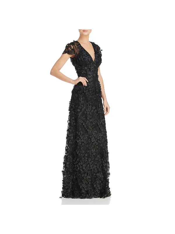Affordable Outfits Simple Comfortwear Womens Sequined V-Neck Formal Dress