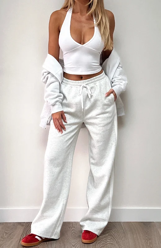Casual Trend Pieces Comfortable Apparel You Thought Wrong Track Pant Grey Marle