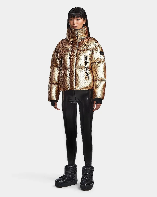 LAURENCE WOMEN'S SEQUIN DOWN PUFFER