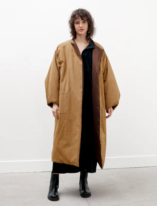 Fashion Comfort Wearables Elegant Comfort Lies Large Coat Toffee Brown