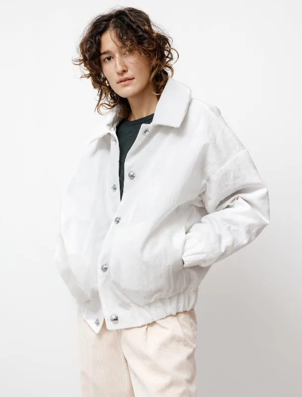 Relaxed Wear Fits Casual Looks R11 Down-3 White Nylon