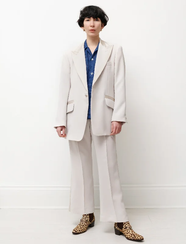 Soft Layering Wear Practical Chic Opera Jacket Pale Beige