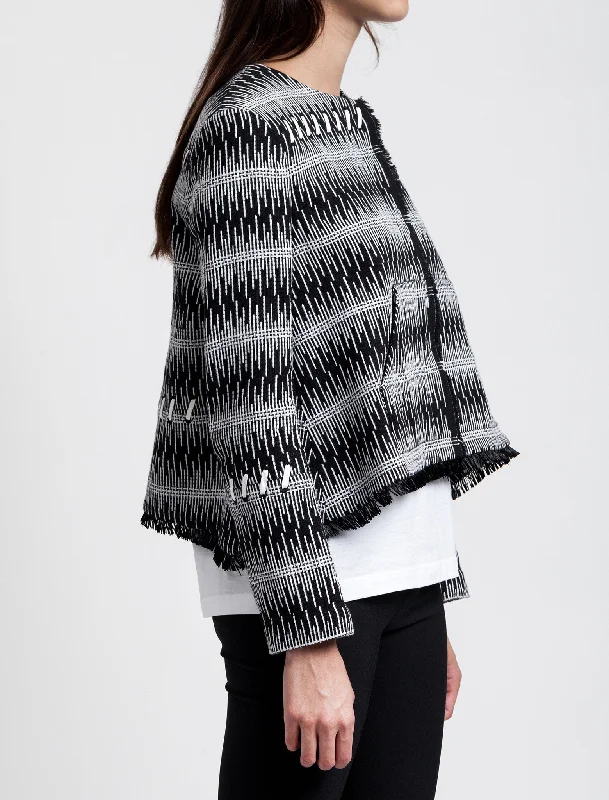 Warm Textures Stylish Attire Cotton Tweed Jacket