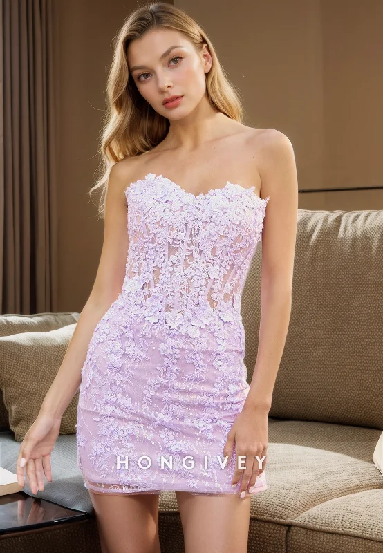 Effortless Chic Style Versatile Comfortwear Chic Fitted Sweetheart Sleeveless Appliques Party Evening Homecoming Dress Effortless Chic Style Versatile Comfortwear Chic Fitted Sweetheart Sleeveless Appliques Party Evening Homecoming Dress