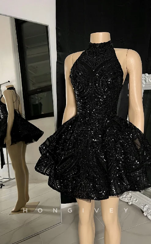 Fashionable Street Comfort Affordable Outfits H1620 - Fully Sequined Applique Lace Strappy Crisscorss Sparkly Homecoming Party Dress Fashionable Street Comfort Affordable Outfits H1620 - Fully Sequined Applique Lace Strappy Crisscorss Sparkly Homecoming Party Dress