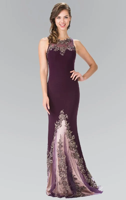 Cozy Everyday Wardrobe Affordable Style Elizabeth K - GL2204 Embroidered High Neck Gown Cozy Everyday Wardrobe Affordable Style Elizabeth K - GL2204 Embroidered High Neck Gown
