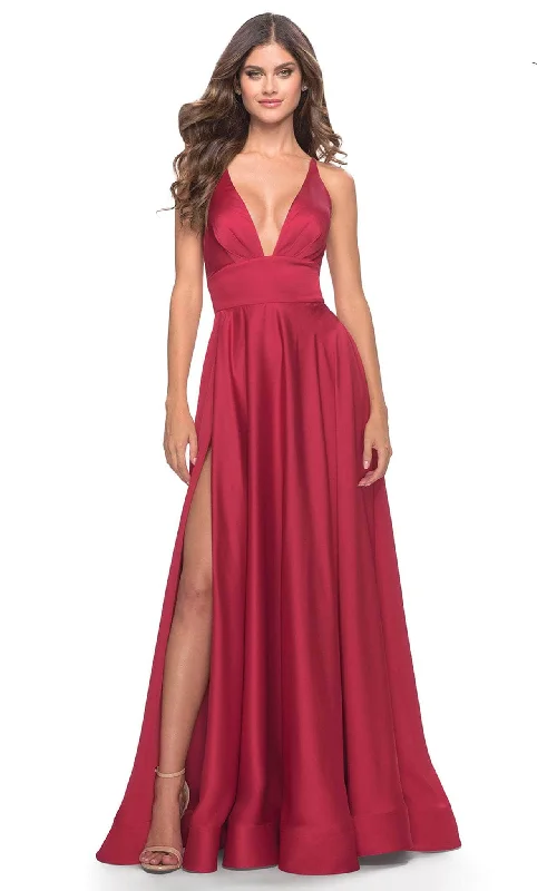 Cozy Day Outfits Relaxed Fit Apparel La Femme 31533 - V Neckline Wide Waistband Long Prom Dress Cozy Day Outfits Relaxed Fit Apparel La Femme 31533 - V Neckline Wide Waistband Long Prom Dress