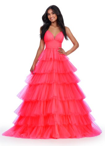 Cozy and Fashionable Affordable Outfits ASHLEYlauren 11622 Spaghetti Strap Tiered Tulle Ball Gown Cozy and Fashionable Affordable Outfits ASHLEYlauren 11622 Spaghetti Strap Tiered Tulle Ball Gown