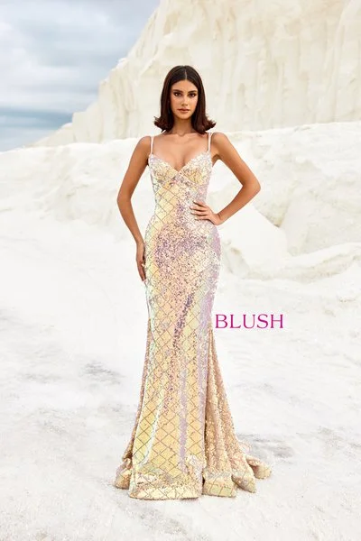 Cozy Looks Elegant Comfort Blush Prom Dress 12125