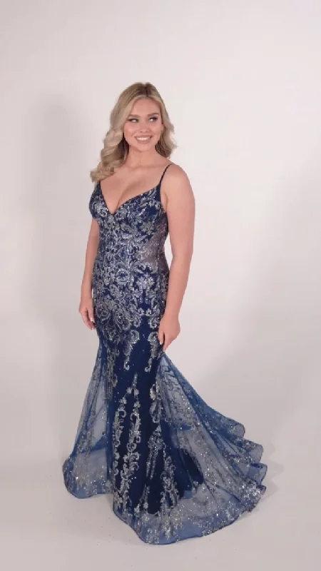 Cozy Street Looks Soft Apparel Ellie Wilde Fit and Flare Prom Dress EW34056