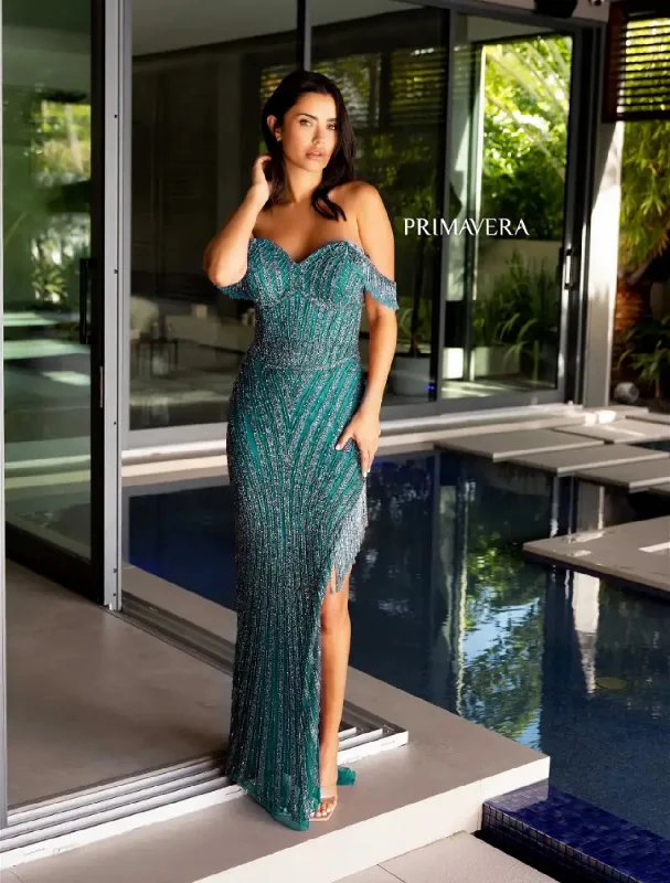 Soft Textured Wear Comfortable Fit Primavera Couture 4127 prom dress